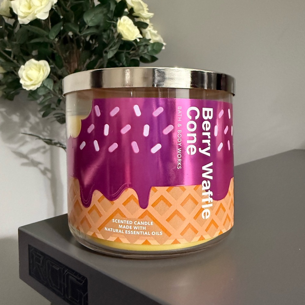 Berry Waffle Cone Candle Bath and Body Works